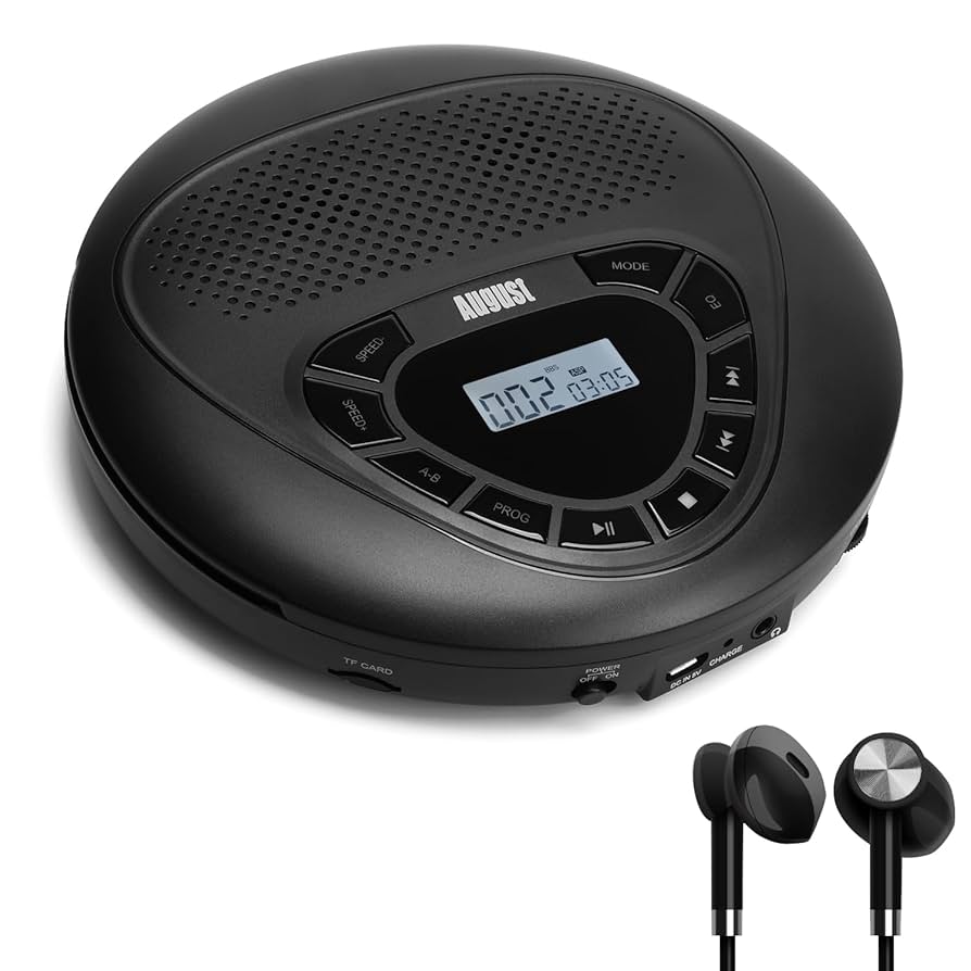 Portable Rechargeable CD Player - August SE10 - Discman